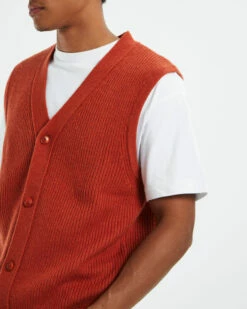 Levis Rincon Button Down Vest Roobios Orange -Insight Shop 6 23514