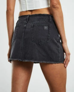 Insight Andy Low Rise Denim Skirt After Dark Black -Insight Shop 6 26252