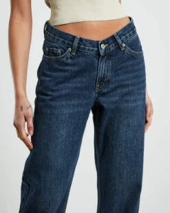 Emmy V Waist Straight Jeans In Y2K Blue 13 Emmy V Waist Straight Jeans In Y2K Blue -Insight Shop 6 26275