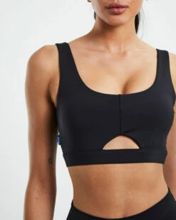 03 Outdoor Active Crop Bra Black -Insight Shop 6 26449