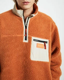 Insight Cultures 1/4 Sherpa Jumper Rust Orange -Insight Shop 6 26688