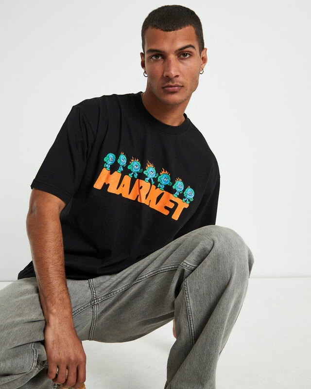 MARKET Keep Going T-shirt Vintage Black 8 MARKET Keep Going T-shirt Vintage Black - Image 6