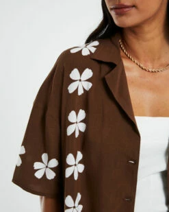 Cali Resort Shirt Chocolate Brown 13 Cali Resort Shirt Chocolate Brown -Insight Shop 6 28965