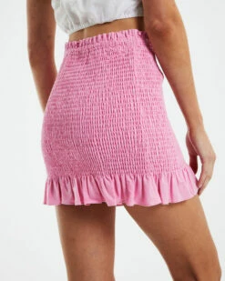 Positano Shirred Tube Skirt Pink -Insight Shop 6 28994