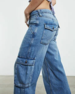 BDG Urban Outfitters Low Rise Puddle Cargo Jeans Blue -Insight Shop 6 29719