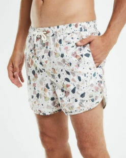 Terrazzo 14" Volley Boardshorts White -Insight Shop 6 30115