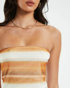 Saskia Tube Dress Sunset Stripe -Insight Shop 6 30343