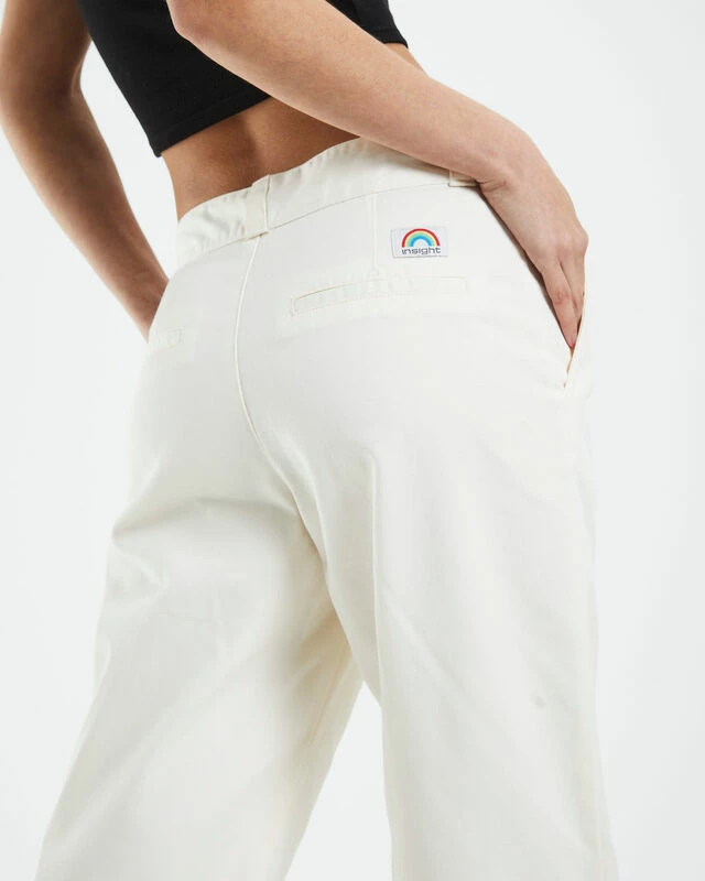 Insight Ollie High Rise Chino Pants White 8 Insight Ollie High Rise Chino Pants White - Image 6