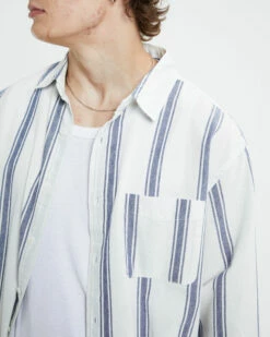 Cody Long Sleeve Shirt Navy/White -Insight Shop 6 35388