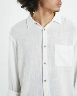 Insight Louie Long Sleeve Shirt Off White -Insight Shop 6 36014