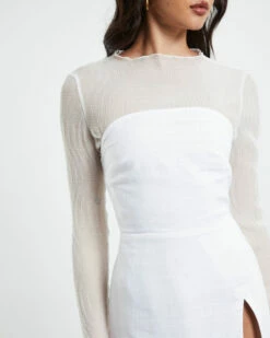 Serena Mini Dress White -Insight Shop 6 38174