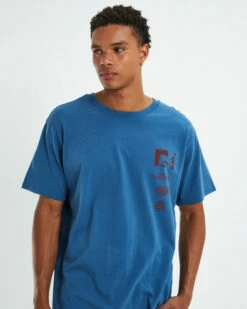 Ruptured Short Sleeve T-Shirt Cadet Blue -Insight Shop 6 38647