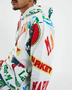 Market Monogram AOP Hoodie Ash Grey -Insight Shop 6 41043