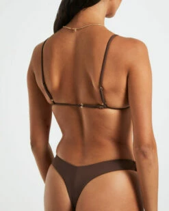 Classic Slide Triangle Bikini Top In Coffee Brown 14 Classic Slide Triangle Bikini Top In Coffee Brown -Insight Shop 6 42689