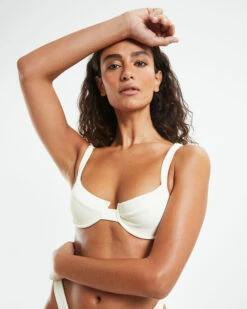 Rib Underwire Bikini Top Almond White -Insight Shop 6 42773