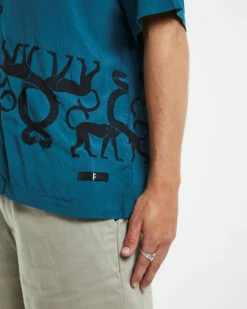 Bastet Border Short Sleeve Shirt Jade Green 13 Bastet Border Short Sleeve Shirt Jade Green -Insight Shop 6 43200