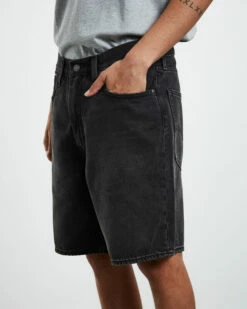 Levis Stay Baggy Denim Shorts Carry On Stonewash Black -Insight Shop 6 43230