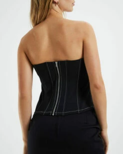 Kyana Corset Top Black/White Stitch -Insight Shop 6 43278