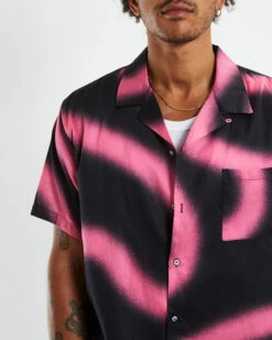 Short Sleeve Hawaiian Shirt Amnesia Pink -Insight Shop 6 43545