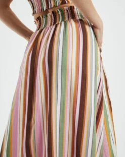 Addy Maxi Skirt Multi Stripe -Insight Shop 6 43678