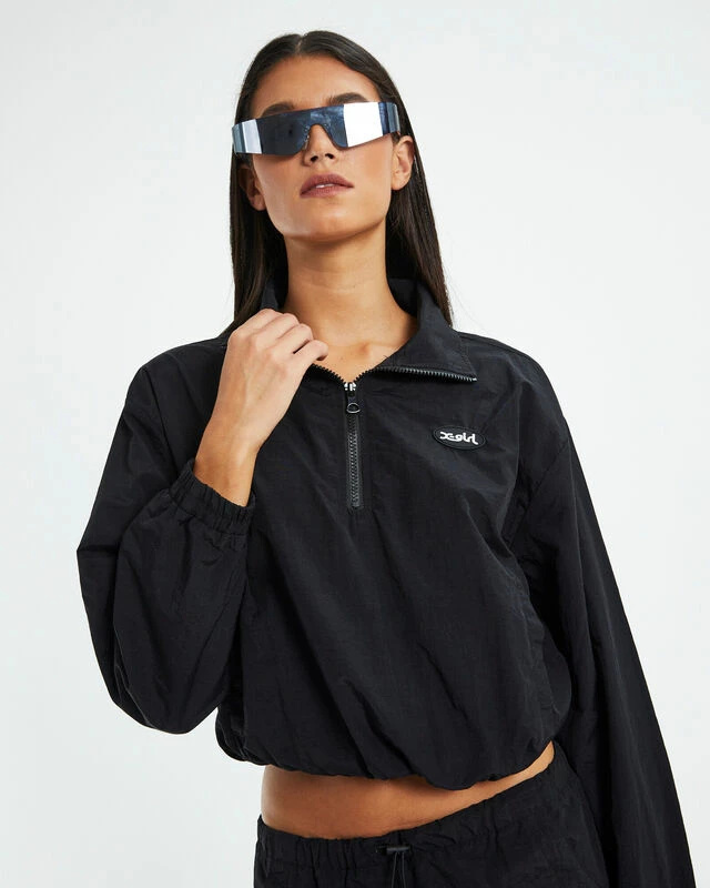 Nylon 1/4 Zip Jumper Black 8 Nylon 1/4 Zip Jumper Black - Image 6