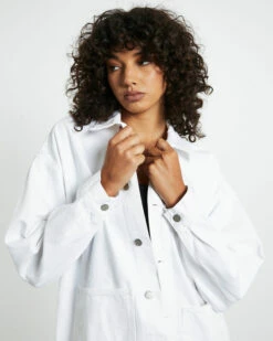 Dr. Denim Ina Denim Jacket White -Insight Shop 6 43816