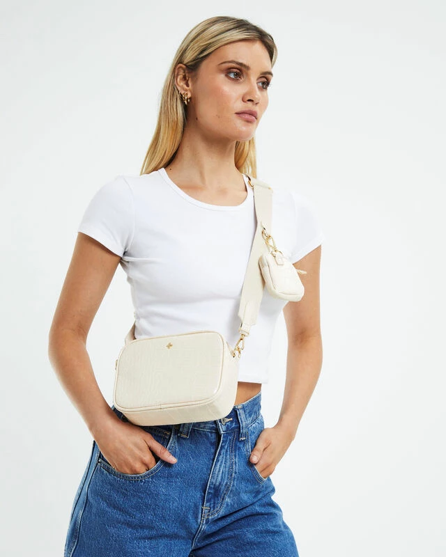 Justice Bag Croc Almond 8 Justice Bag Croc Almond - Image 6