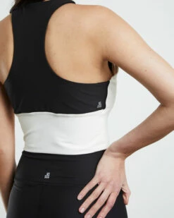 Colourblock Racerback Tank Top Black/White 13 Colourblock Racerback Tank Top Black/White -Insight Shop 6 45180