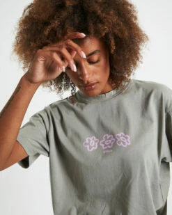 Afends Recycled Oversized Short Sleeve T-Shirt Olive Green -Insight Shop 6 45661