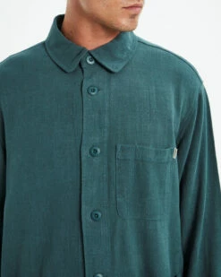 Wilson Textured Chore Jacket Green -Insight Shop 6 45964