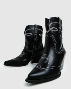 Cora Cowboy Boots Black -Insight Shop 6 46249