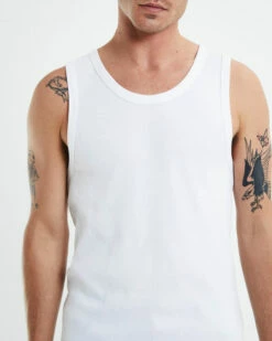 Rib Singlet White 13 Rib Singlet White -Insight Shop 6 47069