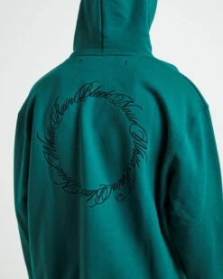 Embroidering Hoodie Pine Green -Insight Shop 6 47247