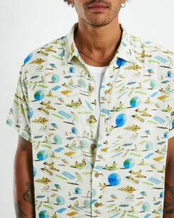 Lay Day Short Sleeve Shirt Vintage White 13 Lay Day Short Sleeve Shirt Vintage White -Insight Shop 6 47568