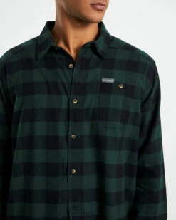 Columbia Cornell Woods Flannel Long Sleeve Shirt Spruce Green -Insight Shop 6 47996