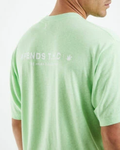 Afends Horizon Hemp Retro Fit T-Shirt Lime Green -Insight Shop 6 48741