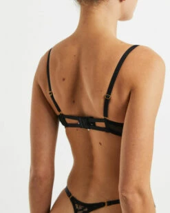 Rico Embroidered Mesh Thong Black -Insight Shop 6 4992