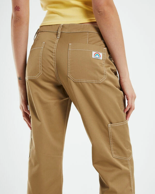 Insight Lulu Low Rise Bootcut Workwear Pants Beige 8 Insight Lulu Low Rise Bootcut Workwear Pants Beige - Image 6