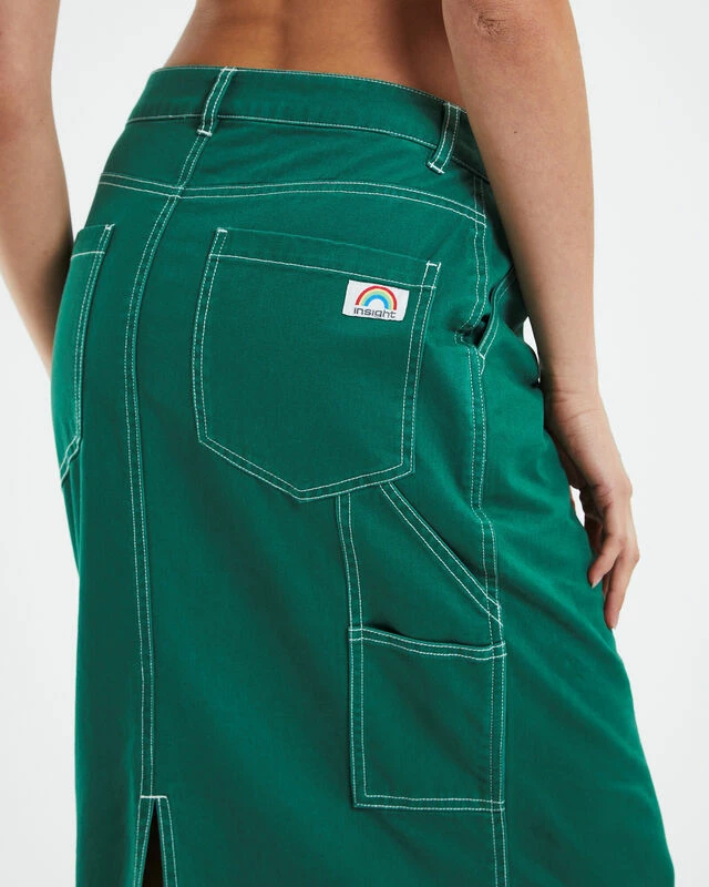 Insight Myla Carpenter Maxi Skirt Green 8 Insight Myla Carpenter Maxi Skirt Green - Image 6