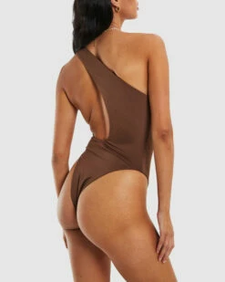 Stevie Slinky Cut Out Bodysuit Chocolate Brown -Insight Shop 6 50874