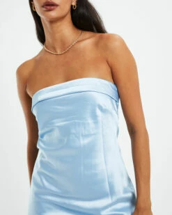 Kelsey Strapless Slip Dress Blue -Insight Shop 6 51832