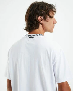 Collar Short Sleeve T-Shirt White 13 Collar Short Sleeve T-Shirt White -Insight Shop 6 52102