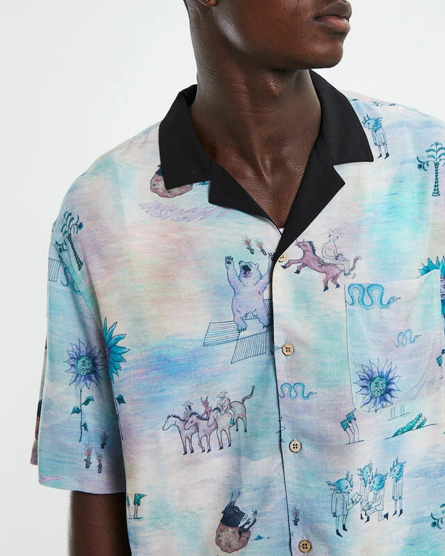 Insight Mutilated Short Sleeve Resort Shirt Multi 8 Insight Mutilated Short Sleeve Resort Shirt Multi - Image 6