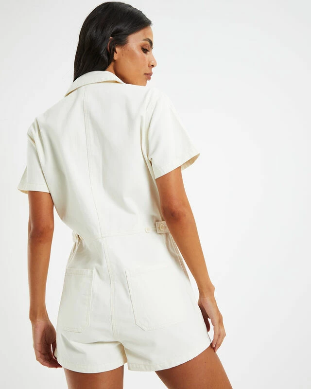 Insight Ayden Workwear Shorts Boilersuit Ecru 8 Insight Ayden Workwear Shorts Boilersuit Ecru - Image 6