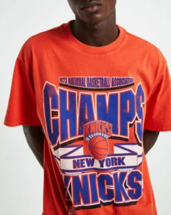 Mitchell & Ness The Champs New York Knicks T-Shirt Orange 13 Mitchell & Ness The Champs New York Knicks T-Shirt Orange -Insight Shop 6 52645