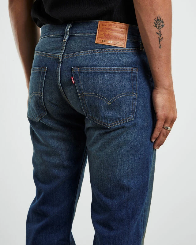 Levis 501 Original 1890 Denim Jeans Calico Mine Blue 8 Levis 501 Original 1890 Denim Jeans Calico Mine Blue - Image 6