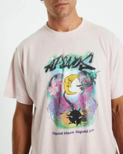 Afends Liquid Haze T-Shirt Lotus Pink 13 Afends Liquid Haze T-Shirt Lotus Pink -Insight Shop 6 53317
