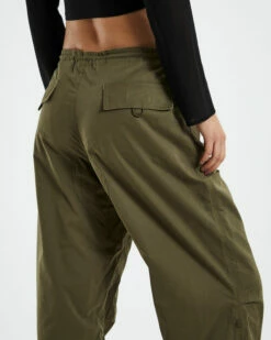 Effie Cargo Parachute Pants Khaki -Insight Shop 6 53968