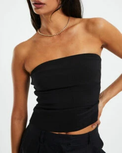 Bronte Longline Tube Top Black -Insight Shop 6 54090