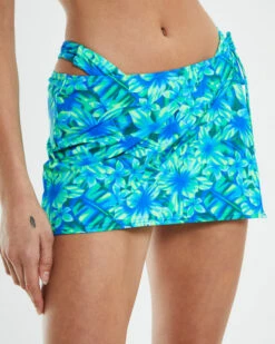Insight Kailani Tropical Mini Skirt Blue -Insight Shop 6 54300
